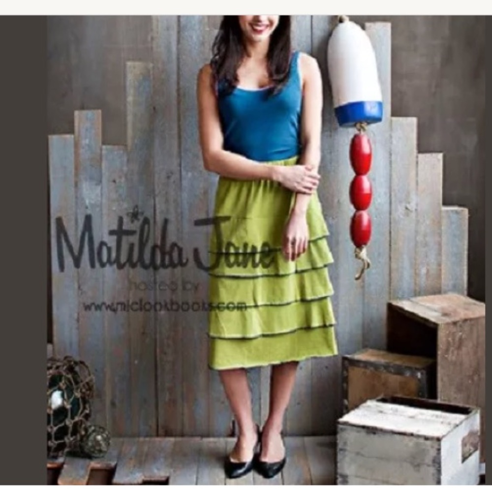 Matilda Jane Ruffled Tiered Block Party Finn Skirt